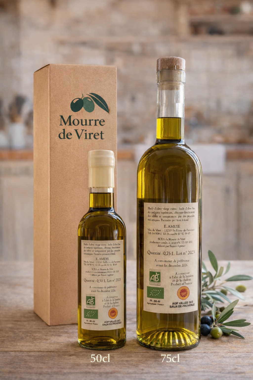 Huile d'olive - bouteille 50cl